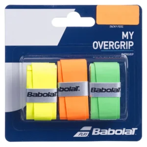 Babolat My Overgrip Fluo Tennis Overgrip - Pack of 3 (Orange/Green/Yellow)